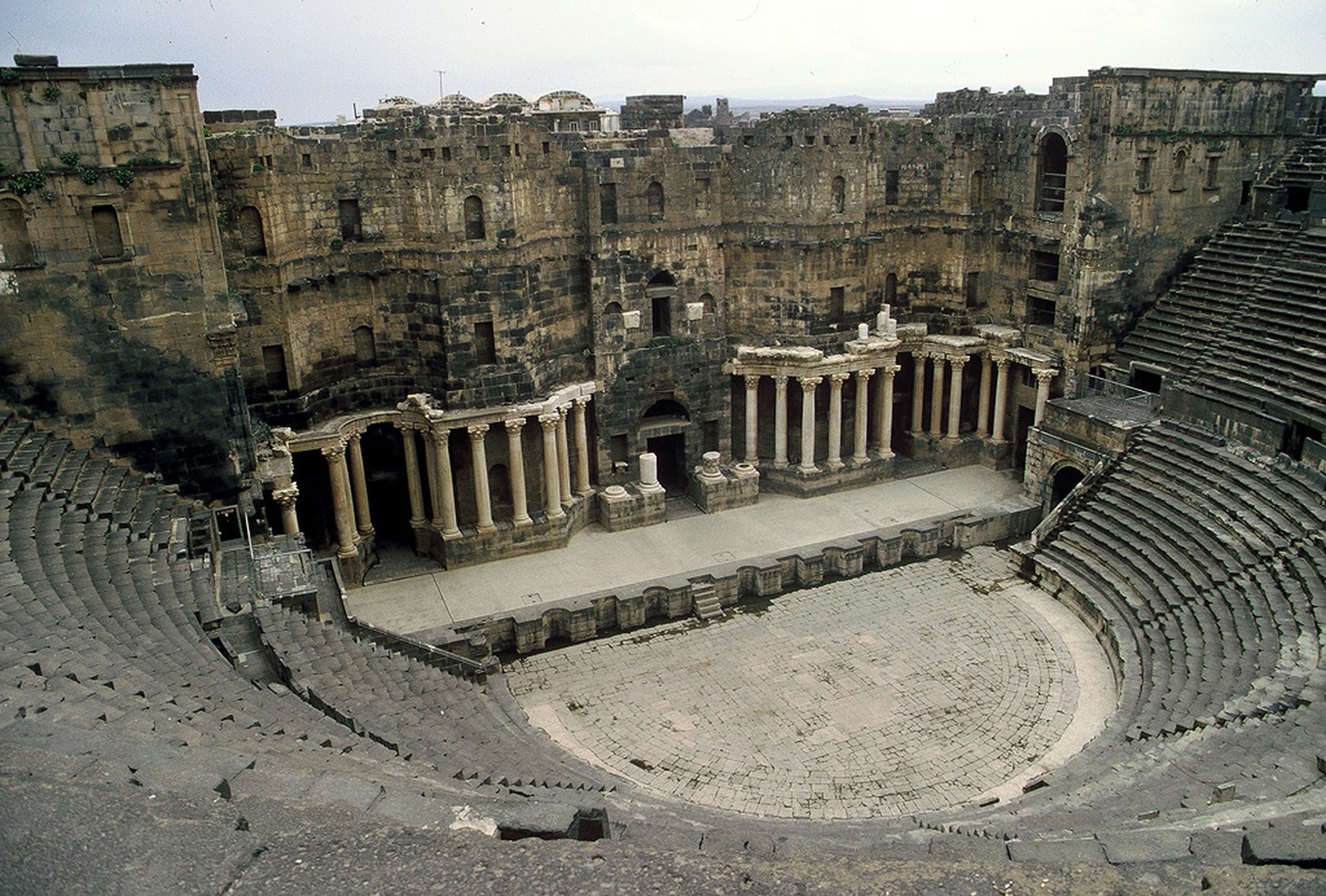Römisches Theater in Bosra, Syrien.