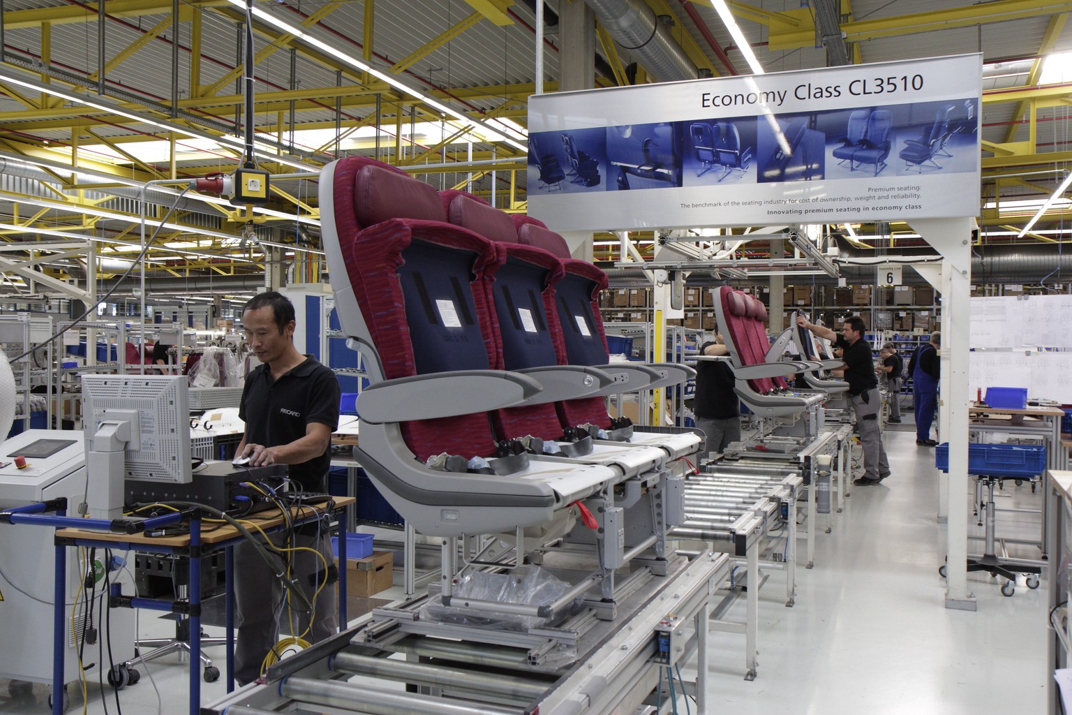 Produktion im Recaro-Werk in Schäbisch Hall.