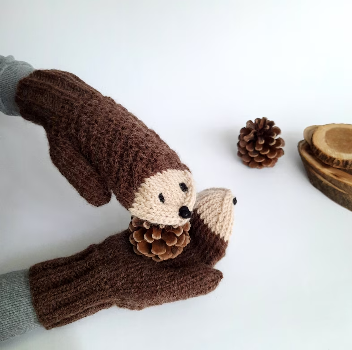 Lustige Handschuhe Igel