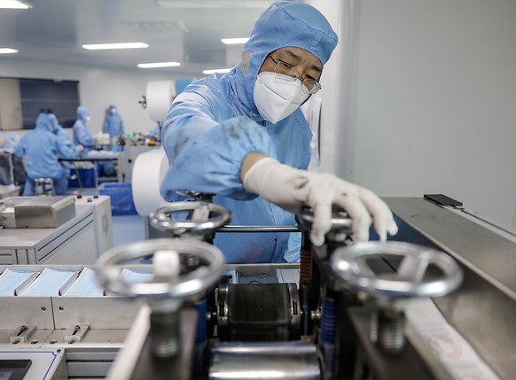 Die Industrie in China blickt trotz der Coronavirus-Pandemie wieder freundlicher in die Zukunft. (Archivbild)