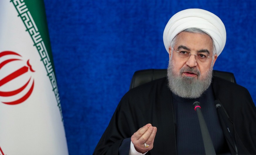 HANDOUT - Der iranische Präsident Hassan Ruhani. Foto: Ebrahim Seydi/Iranian Presidency/dpa - ACHTUNG: Nur zur redaktionellen Verwendung im Zusammenhang mit der aktuellen Berichterstattung und nur mit ...