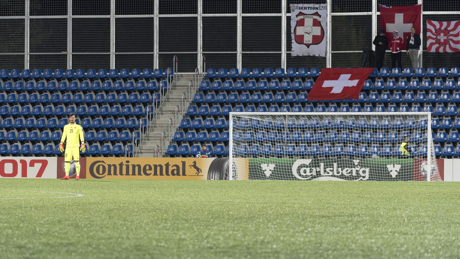 Switzerland&#039;s goalkeeper Roman Buerki during the 2018 Fifa World Cup Russia group B qualification soccer match between Andorra and Switzerland in the Estadi Nacional in Andorra La Vella, Andorra, ...