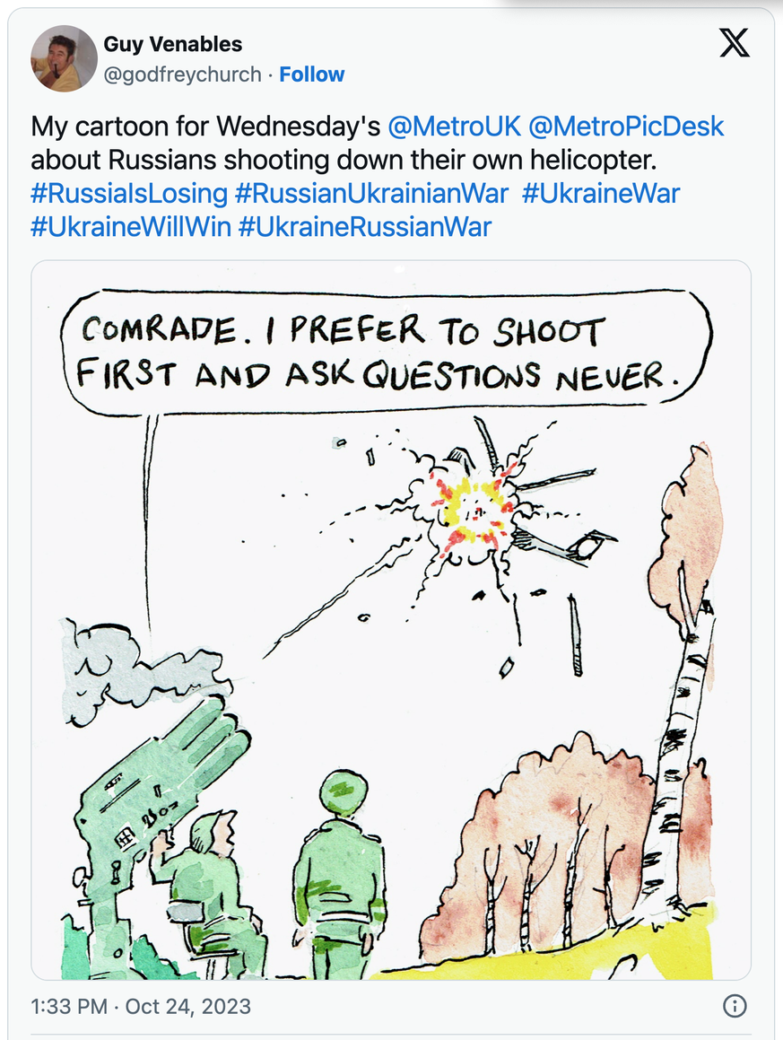Karikatur zum Ukraine-Krieg.