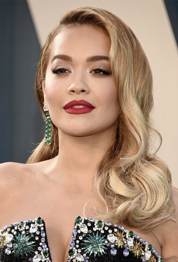 Rita Ora arrives at the Vanity Fair Oscar Party on Sunday, March 27, 2022, at the Wallis Annenberg Center for the Performing Arts in Beverly Hills, Calif. (Photo by Evan Agostini/Invision/AP)