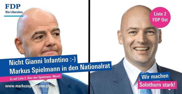 Wahlen 2023, Wahlkampfplakate: Markus Spielmann, FDP Solothurn