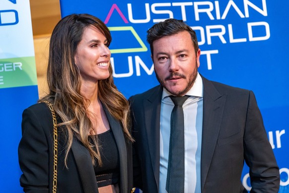 23.01.2020, Country Club, Reith, AUT, FIS Weltcup Ski Alpin, Charity Dinner und Auktion, im Bild Nathalie Benko und Rene Benko // Nathalie Benko and Rene Benko during a charity dinner and auction as a ...