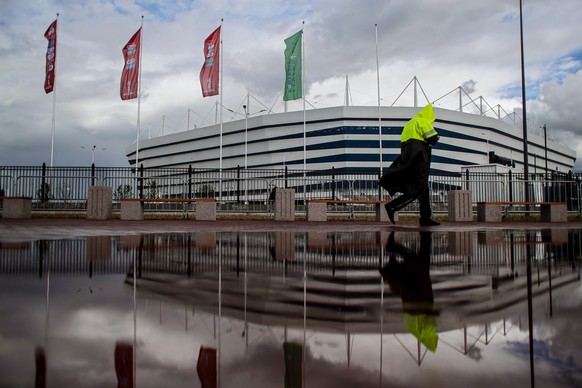 epa06831346 General view of the Arena Baltika in Kaliningrad, Russia, 22 June 2018. Serbia will face Switzerland in their FIFA World Cup 2018 Group E preliminary round soccer match on 22 June 2018. EP ...