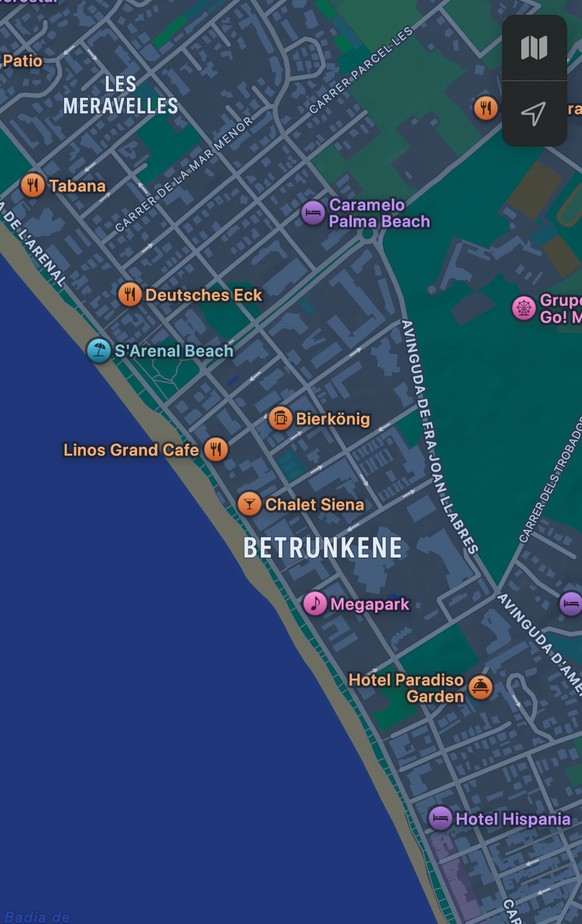 Palme de Mallorca: hier ist der Ort „Betrunkene“