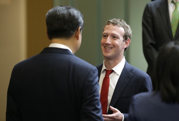 Facebook-Gründer Mark Zuckerberg im Microsoft-Campus bei Seattle.<br data-editable="remove">