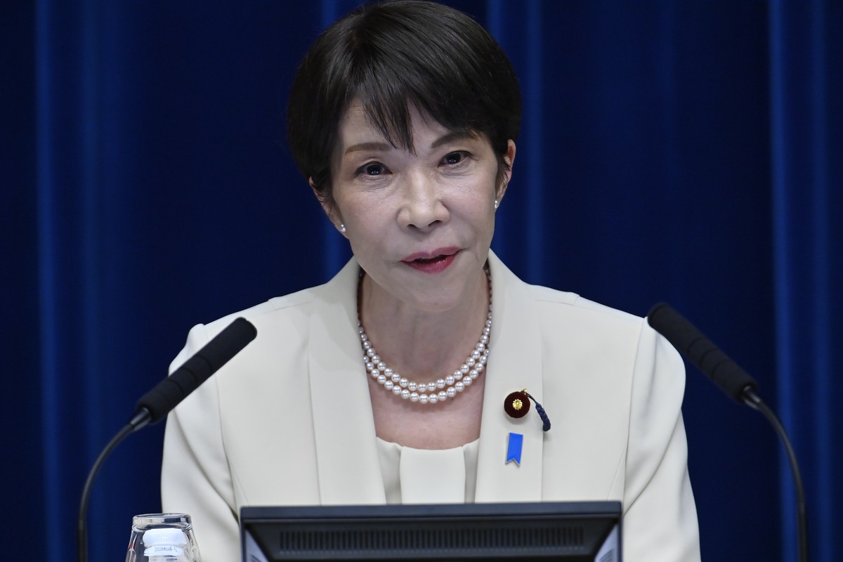 epa13135330 Japanese Prime Minister Sanae Takaichi holds a press conference at the Prime Ministers Office following the close of the 221st extraordinary session of the Diet, in Tokyo, Japan, 27 July  ...