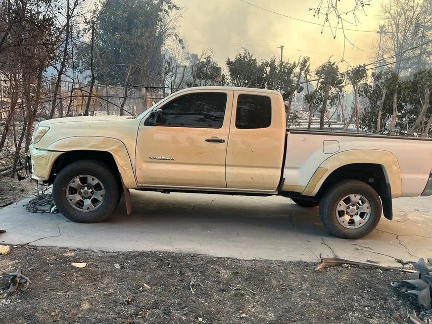 Brandon Sanders&#039; 2013 Toyota Tacoma survived the LA fires and started up with no problems. 
https://jalopnik.com/california-wildfires-not-enough-to-kill-this-toyota-tac-1851738266