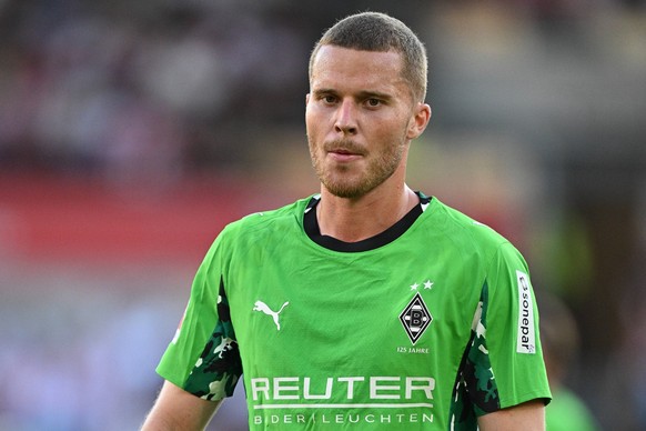BRENTFORD, ENGLAND - AUGUST 08: Nico Elvedi of Borussia Monchengladbach headshot during the pre-season friendly match between Brentford and Borussia Moenchengladbach at Gtech Community Stadium on Augu ...