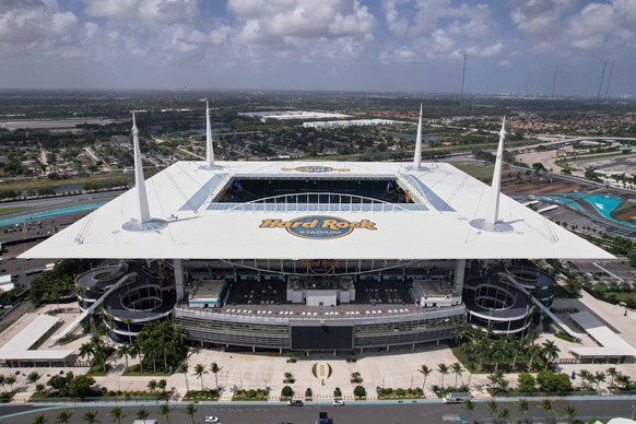 FILE - Hard Rock Stadium is seen on June 12, 2025, in Miami Gardens, Fla. (AP Photo/Rebecca Blackwell, File)
Spanish League Miami Game Soccer