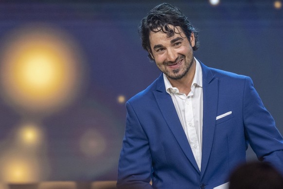 Andres Ambuehl, HC Davos, Most Popular Player, anlaesslich der Swiss Ice Hockey Awards, am Freitag, 29. Juli 2022 in Bern. (KEYSTONE/Marcel Bieri)