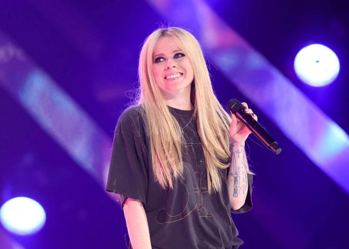 Avril Lavigne performs onstage at rehearsals for the 59th Academy of Country Music Awards from the Ford Center at The Star on May 15, 2024 in Frisco, Texas. (Photo by Christopher Polk/Penske Media via ...