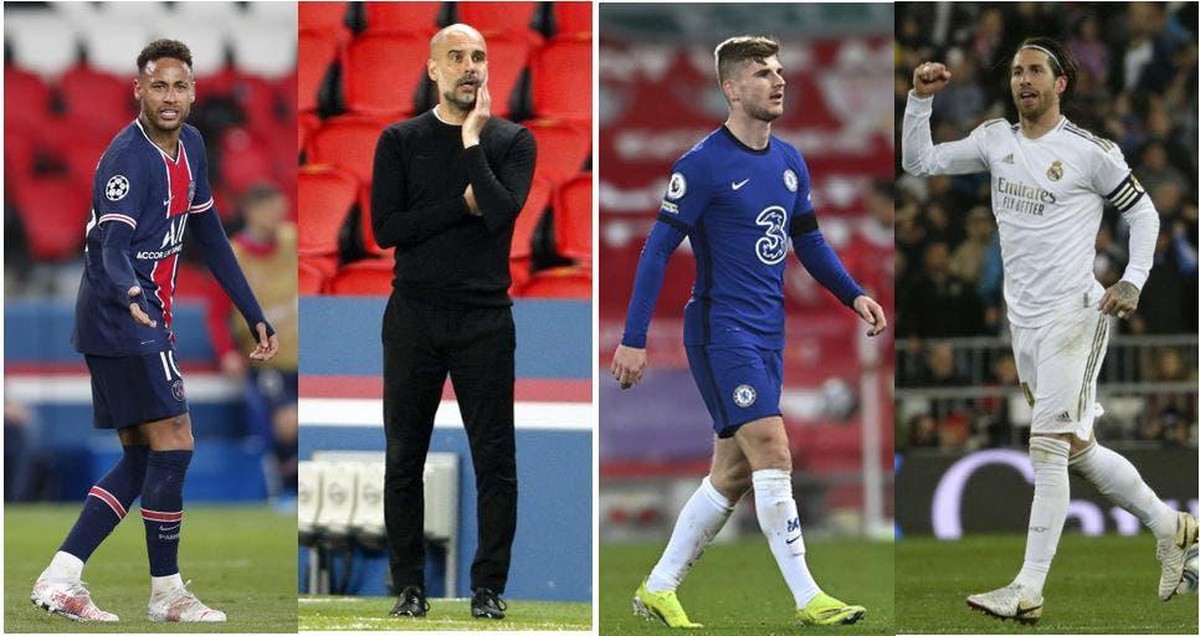Neymar oder Pep Guardiola, Timo Werner oder Sergio Ramos: Wer gewinnt mit seinem Team 2021 die Champions League?