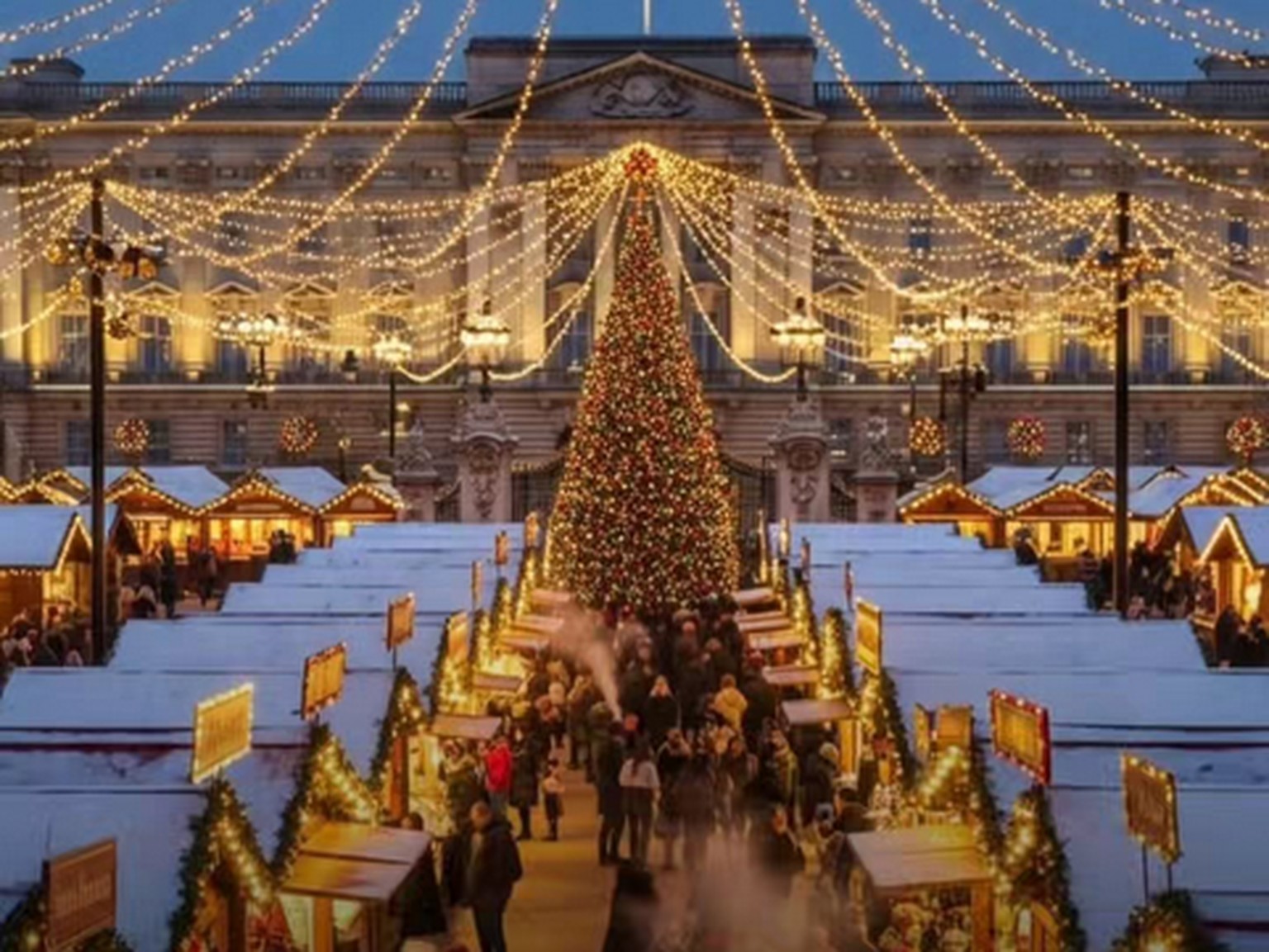 wiehnachtsmarkt KI generiert London
