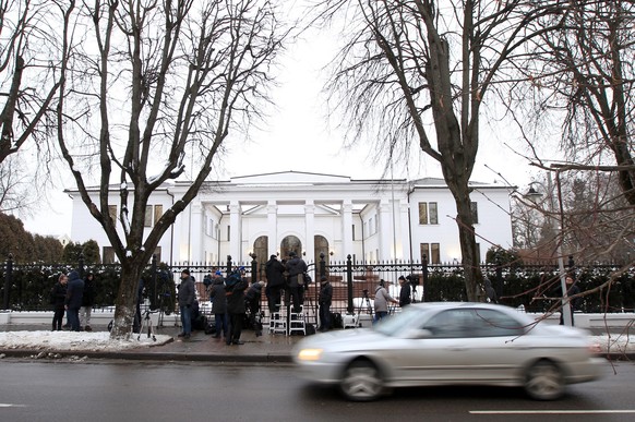 In diesem Gebäude in Minsk (Weissrussland) finden die Gespräche zwischen den verfeindeten Parteien statt.