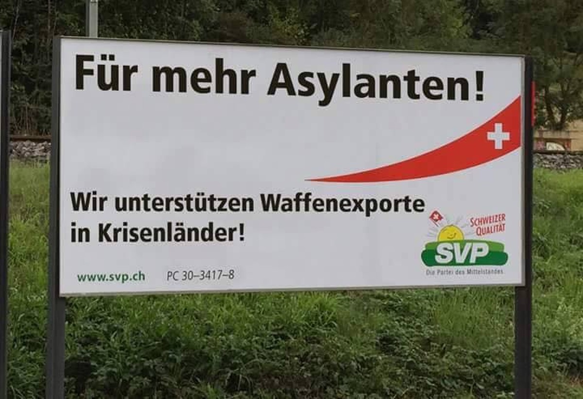 Die SVP wirbt für mehr Asylanten. Das kann nicht wahr sein! Oder stimmt es doch ein bisschen?&nbsp;