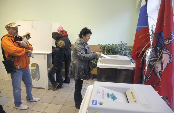 Stimmabgabe in der russischen Hauptstadt: Moskau bleibt fest in der Kreml-Hand.