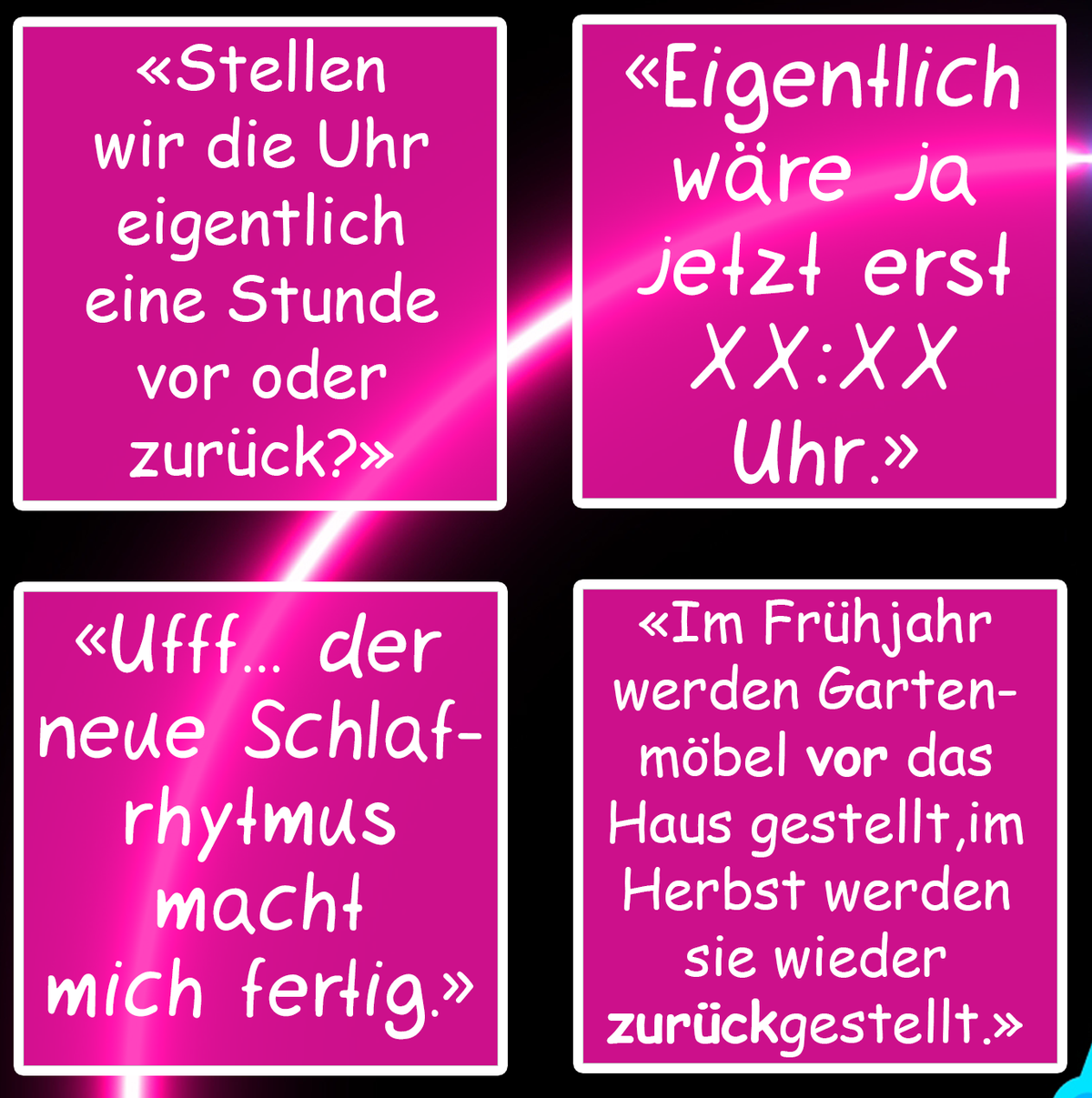 ZEITUMSTELLUNG BULLSHIT-BINGO