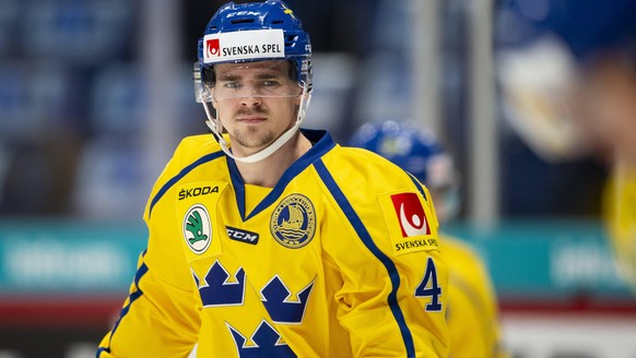 EHC: Nordic Cup Finland - Sweden 190426 Emil Djuse 4, SWE during the EHC: Nordic Cup Finland - Sweden at the Hartwall Arena26. April 2019 in Helsinki, Finland. (Tomi H