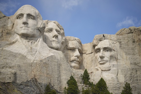 FILE - The faces of Mount Rushmore National Memorial are seen Sept. 21, 2023, in, Keystone, S.D. (AP Photo/David Zalubowski, File)
Trump Republican Tributes