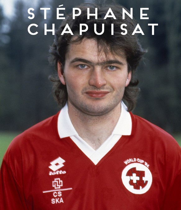 Stephane Chapuisat, aufgenommen im April 1994 im Dress der Schweizer National-Mannschaft. (KEYSTONE/Str)