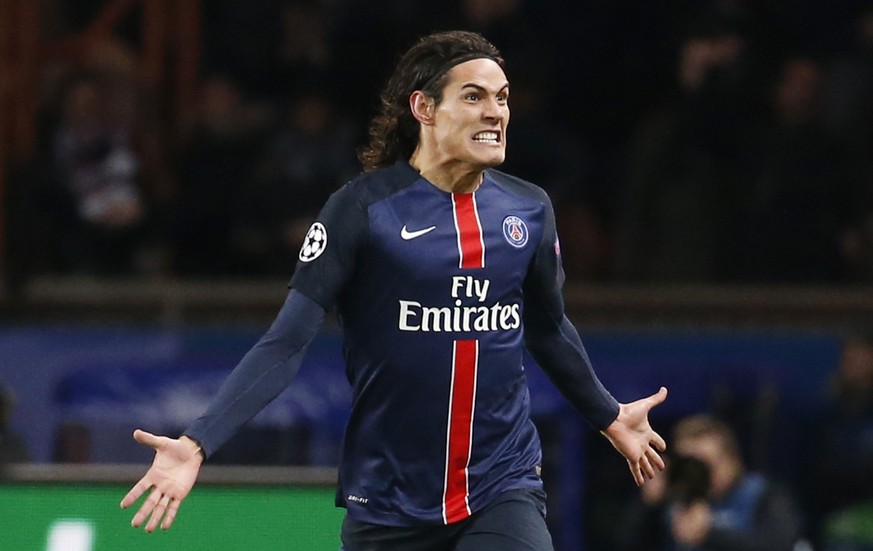 Edinson Cavani bejubelt seinen entscheidenden Treffer.