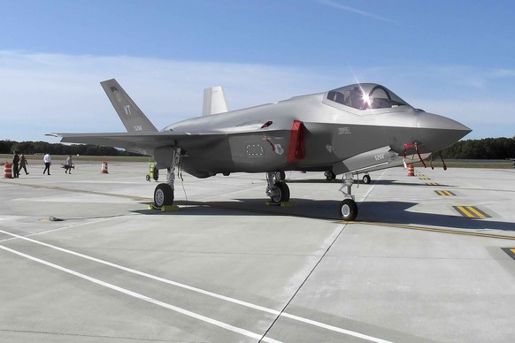 FILE - An F-35 fighter jet arrives at the Vermont Air National Guard base in South Burlington, Vt., Sept. 19, 2019. The United Arab Emirates on Tuesday, Dec. 14, 2021, suspended talks on a $23 billion ...