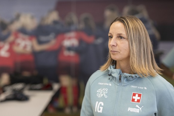 Nationaltrainerin Inka Grings gibt das Kader des Fussball A-Nationalteams der Frauen fuer die Spiele der Women?s Nations League gegen Italien und Spanien bekannt, am Montag, 16. Oktober 2023 in Muri b ...