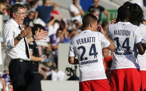 PSG-Coach&nbsp;Laurent Blanc muss sich auch gegen Toulouse mit einem Punkt begnügen.