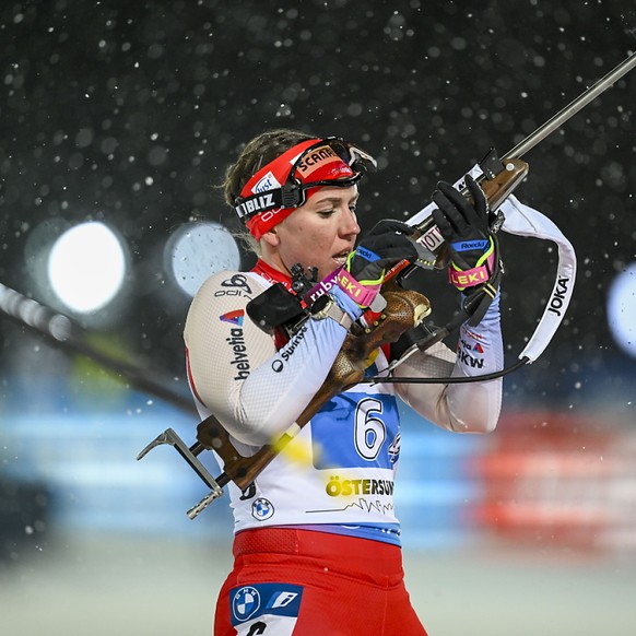 Lena Haecki-Gross manque parfois de sûreté au tir.
