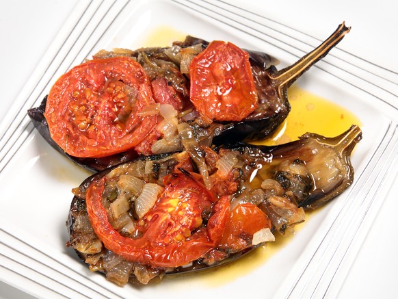 Melitsanes Imam aubergine griechisches essen türkisches essen olivenöl