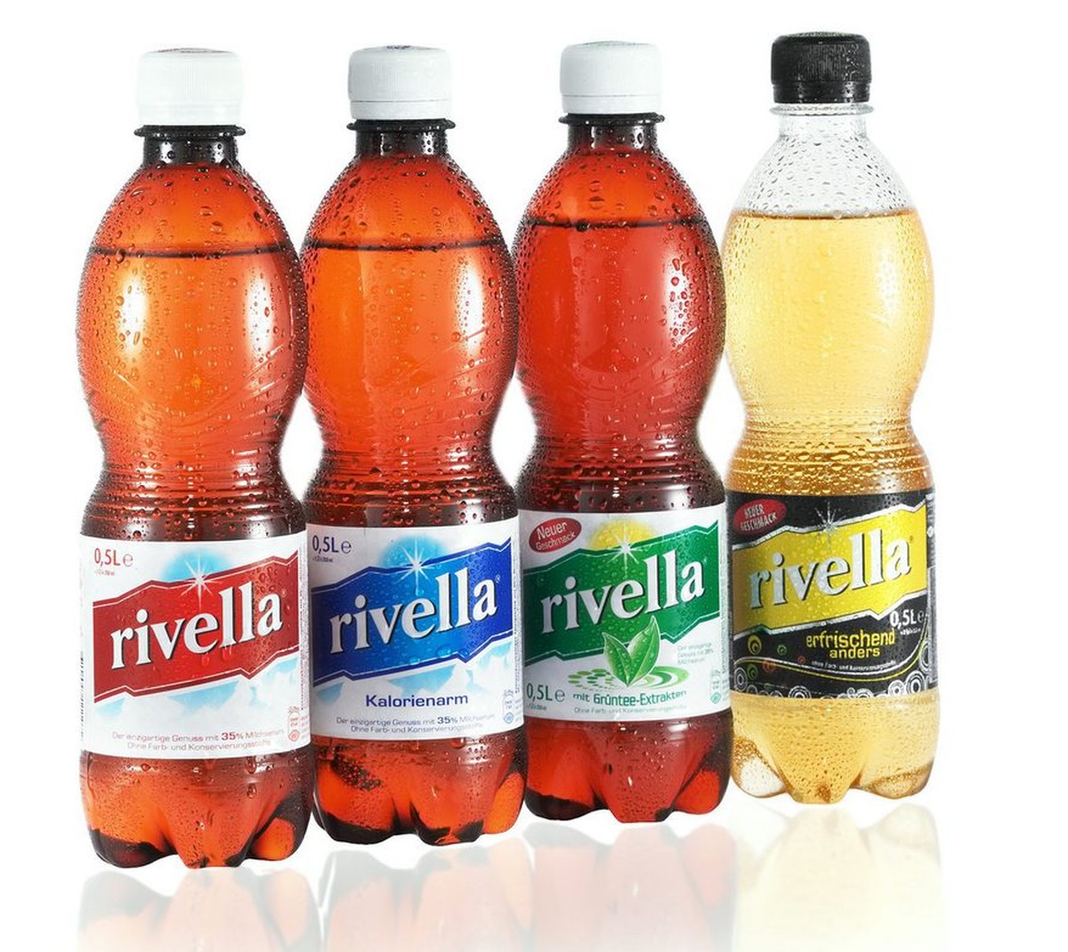 UNDATIERTSES HANDOUT - Rivella Rot, Rivella Blau, Rivella Gruen und Rivella Gelb auf einen Blick. Die Rivella Gruppe beurteilt das Geschaeftsjahr 2010 als 'durchzogen'. Fuer 2011 rechnet das ...
