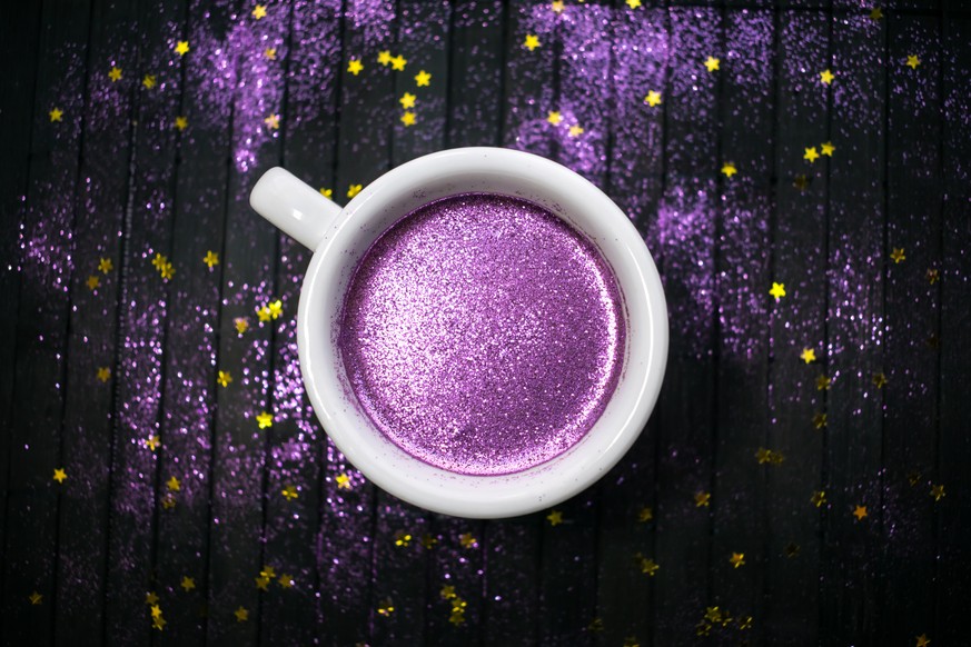 glitter coffee capuccino glitzer latte kaffee hipster trinken essen food