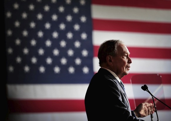 Bloomberg fans gather at Minglewood Hall as Democratic presidential contender Michael Bloomberg delivers his stump speech during a campaign stop in Memphis, Tenn. on Feb. 28, 2020. (Jim Weber/Daily Me ...