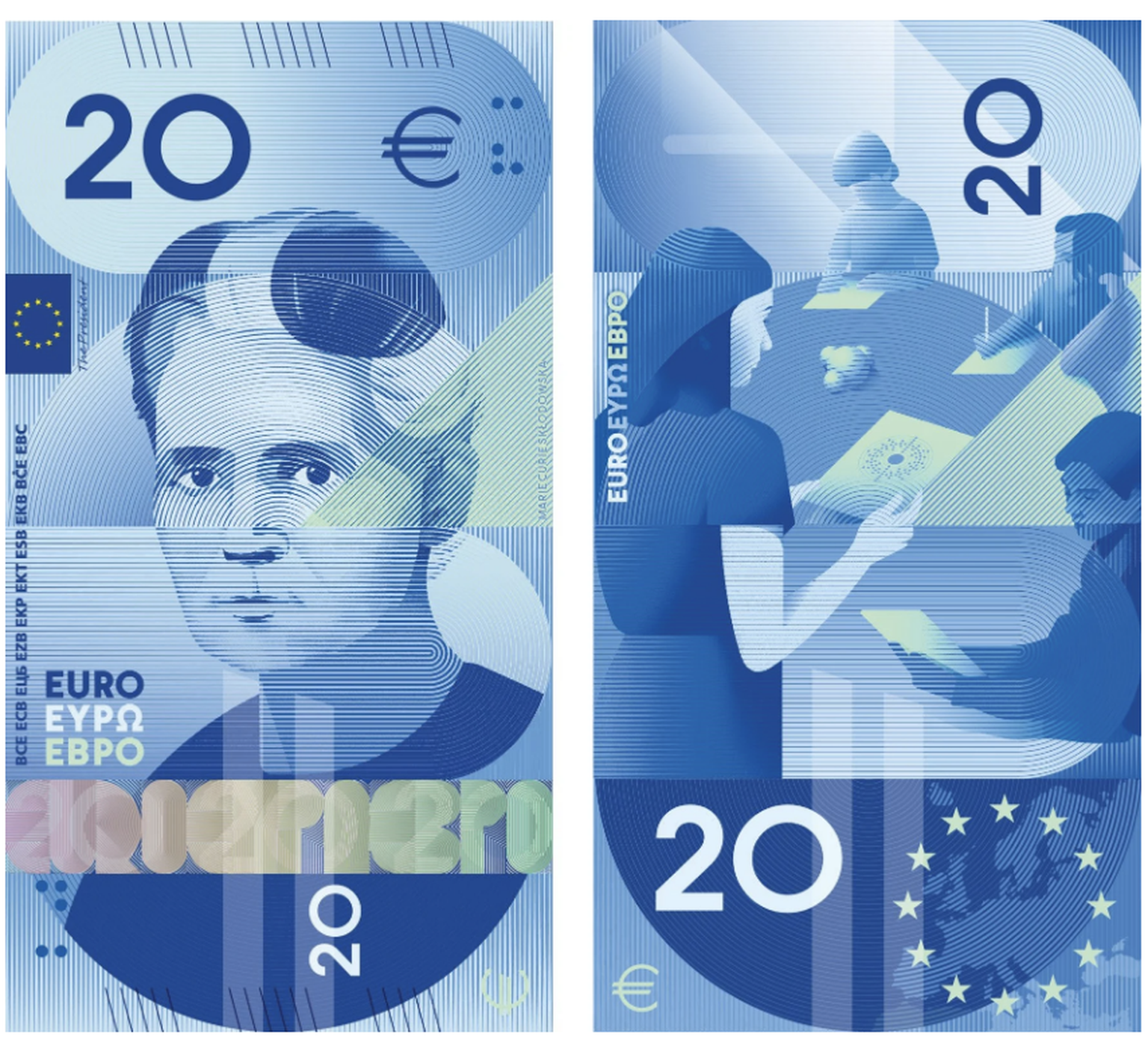 Neue Euronoten: Die verschiedenen Designs