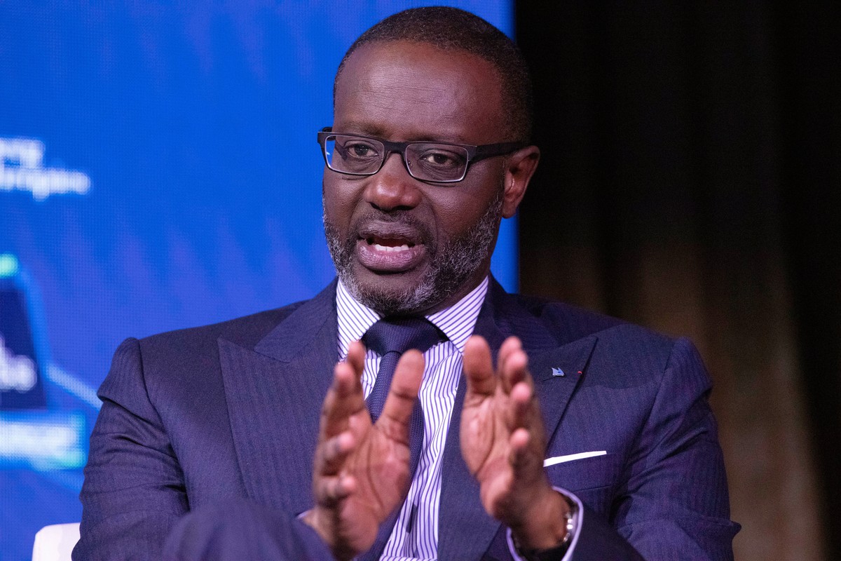 FILE - Tidjane Thiam, CEO of Credit Suisse, speaks at the Bloomberg Global Business Forum, Sept. 25, 2019, in New York. (AP Photo/Mark Lennihan, File)
Ivory Coast Election