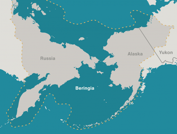 Karte von Beringia