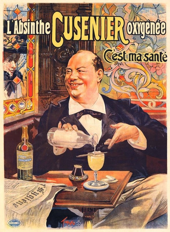 Nicolas Francisco Tamagno (1862–1933) Absinth-Werbung
