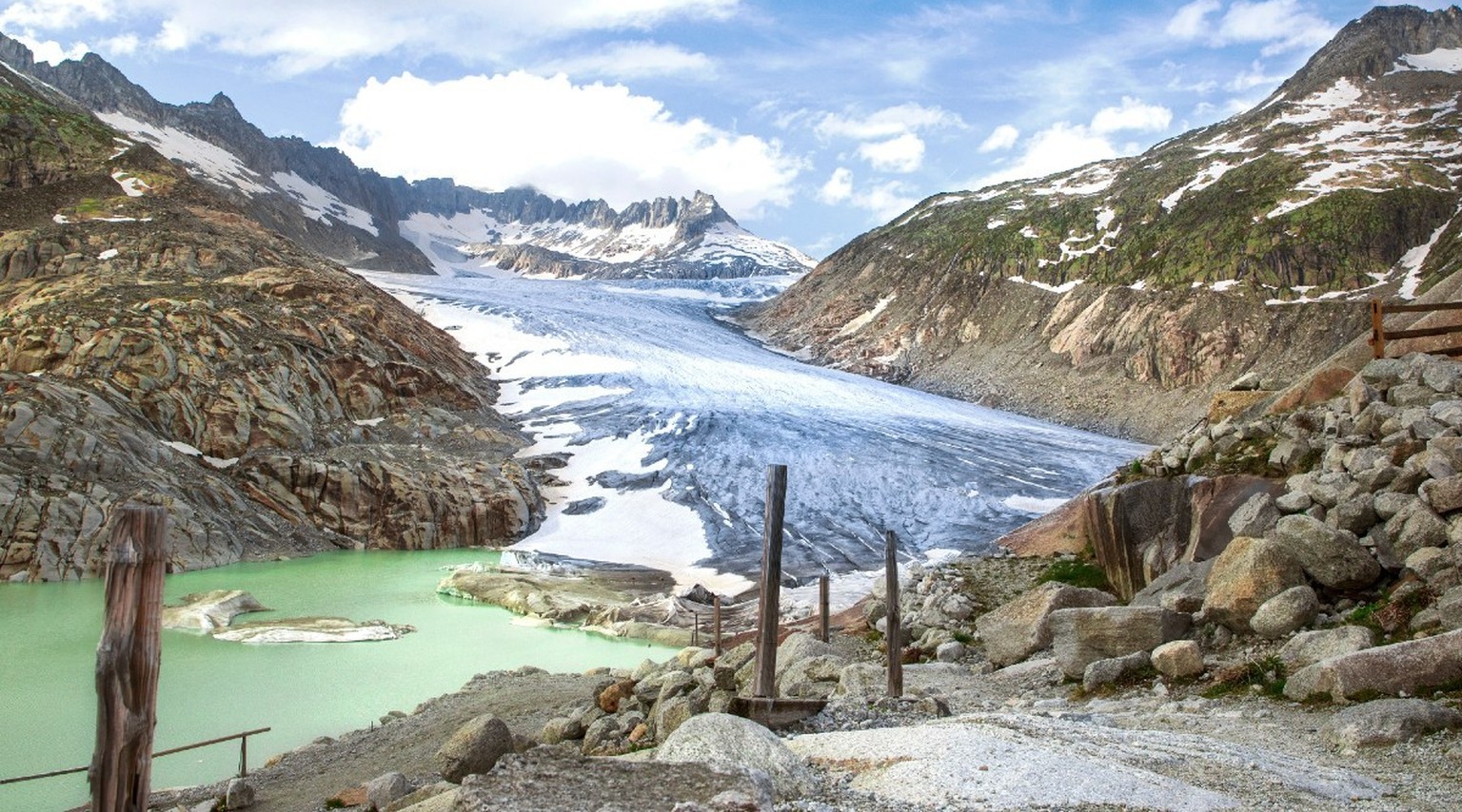 An der Entwicklung der Schweizer Gletscher ist der Klimawandel am besten sichtbar.