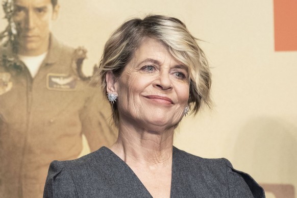 November 5, 2019, Tokyo, Japan: American actress Linda Hamilton attends a news conference for the movie Terminator: Dark Fate at Bellesalle Roppongi in Tokyo. The film will be released in Japan on Nov ...