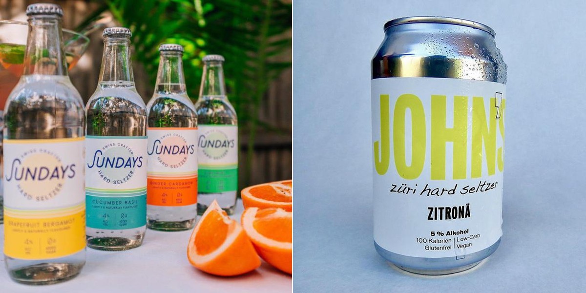 hard seltzer schweiz Sundays Seltzer Holy John's Züri Seltzer FAW trinken alkohol drinks