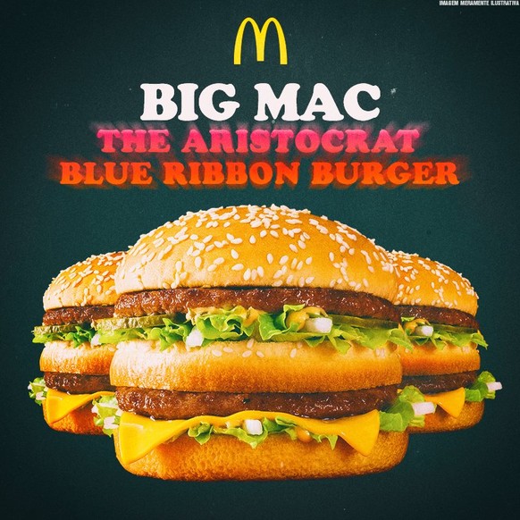 big mac the aristocrat alte namen mcdonalds hamburger retro fast food essen USA https://twitter.com/mcdonalds_br/status/774244780972896256