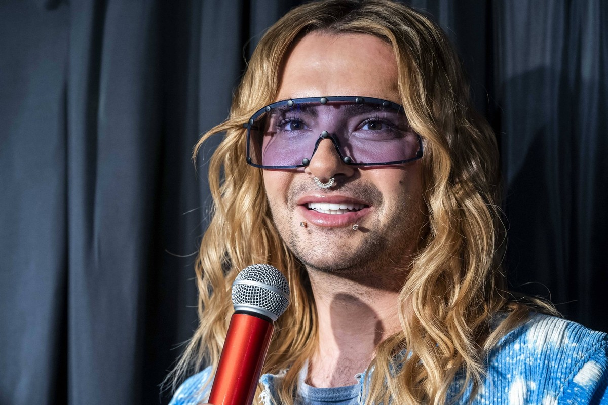 ABB/WACHSKAULITZ- Bill Kaulitz praesentiert seinen Dobelgaenger aus Wachs bei dem Event Release der Wachsfiguren von Bill und Tom Kaulitz im Madame Tussauds in Berlin am 12.07.2026 Berlin Deutschland  ...