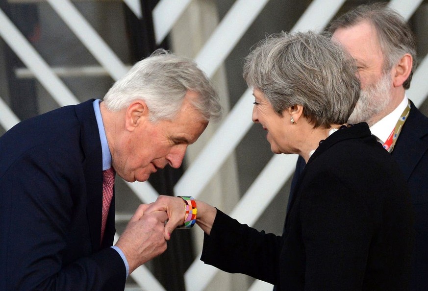 Mr. Brexit Michel Barnier trifft die britische Premierministerin Theresa May.