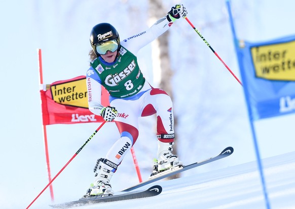 ABD0050_20171229 - LIENZ - OESTERREICH: Lara Gut (SUI) waehrend dem 1. Durchgang im Riesentorlauf der Damen am Freitag, 29. Dezember 2017, in Lienz. (KEYSTONE/APA/EXPA/MICHAEL GRUBER)