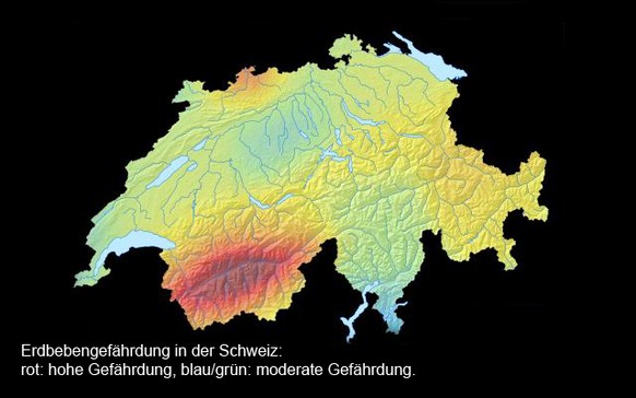 Erdbebengefahr Schweiz.