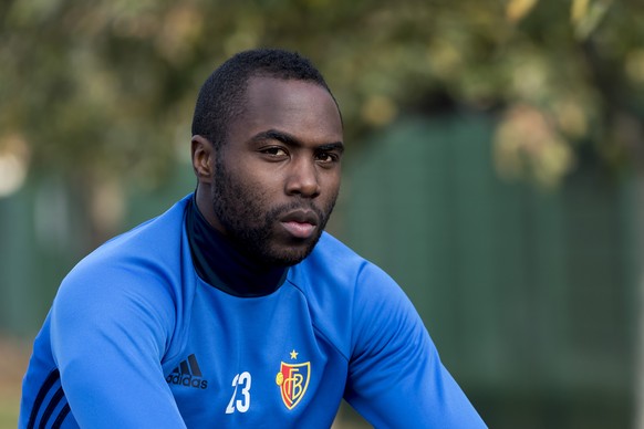 Eder Balanta of Switzerland&#039;s FC Basel 1893 during a training session in the St. Jakob-Park training area in Basel, Switzerland, on Monday, October 31, 2016. Switzerland&#039;s FC Basel 1893 is s ...